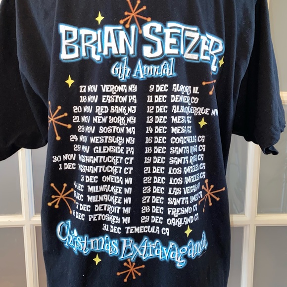 GUC Men’s size Large Brian Setzer 2007 Tour T-shirt - Picture 4 of 15